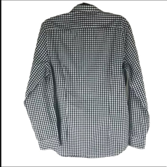 H&M Black and White Checkered Slim Fit- Size M - Picture 3 of 5